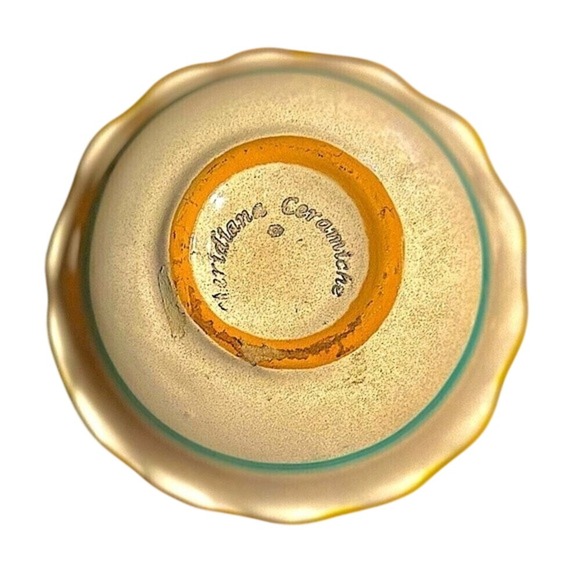 Meridian Ceramic Hand-Painted Small Pottery Trinket Bowl - Picture 5 of 5